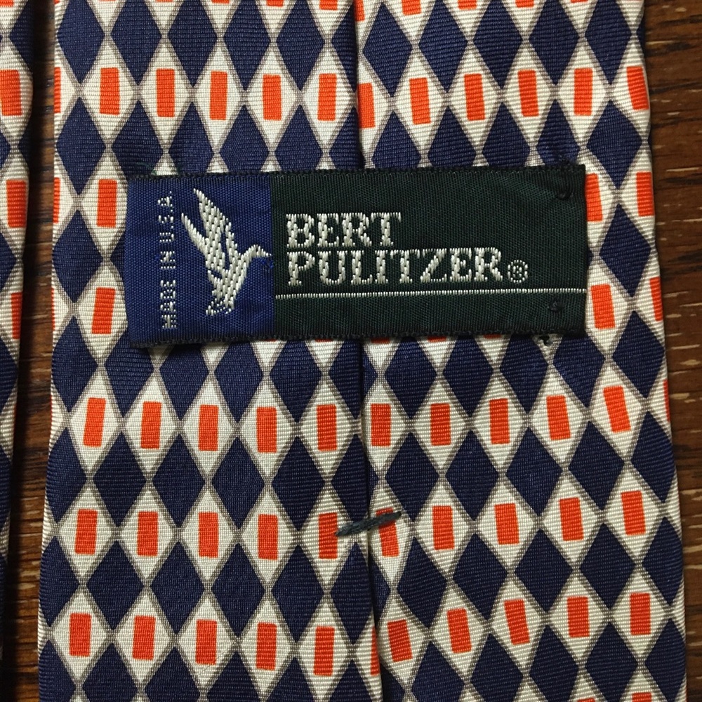 EUC Bert Pulitzer Silk Tie - Made in USA - Picture 4 of 5